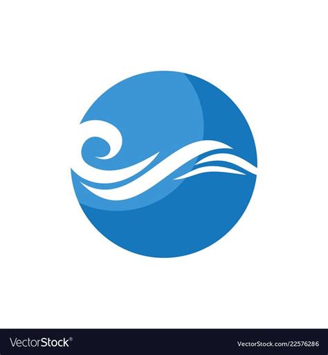 Sea wave logo Royalty Free Vector Image - VectorStock , #ad, #logo, #Royalty, #Sea, #wave #AD ...