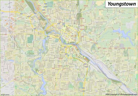 Youngstown Map | Ohio, U.S. | Maps of Youngstown