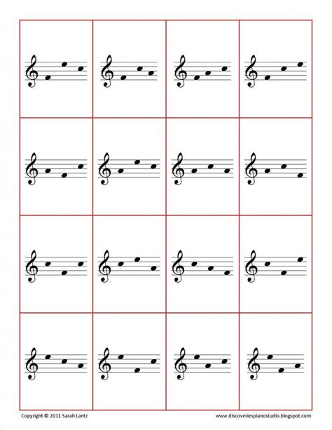 FREE Printable FACE Flashcards for Treble and Bass Clef