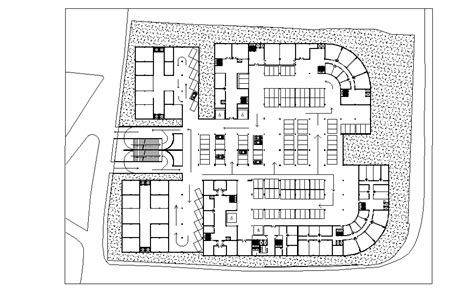 Layout plan of Car parking basement dwg file - Cadbull