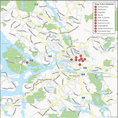 Map of Stockholm, Sweden - GIS Geography