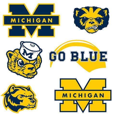 University of Michigan logo and wolverine svg | University of michigan logo, University of ...