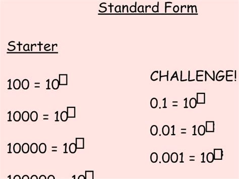 Standard Form | Teaching Resources