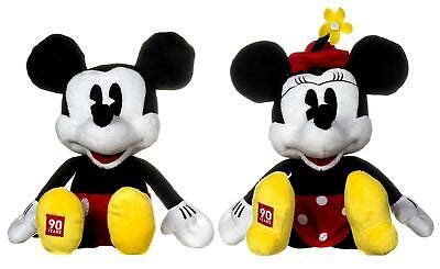 OFFICIAL MICKEY MOUSE 90TH ANNIVERSARY MICKEY AND MINNIE SET PAIR PLUSH ...