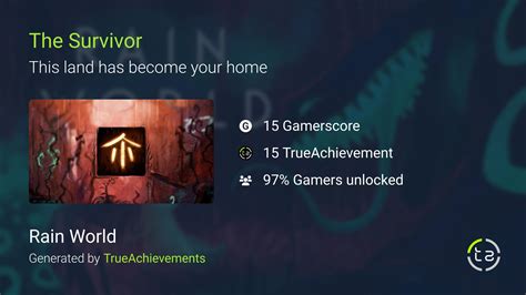 The Survivor achievement in Rain World