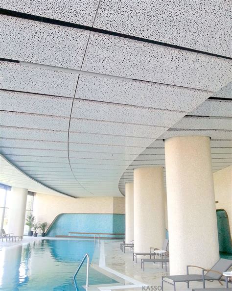 Random Perforated Metal Ceiling // Rixos Bademlik/ Eskişehir -TURKEY // KASSO Engineering ...