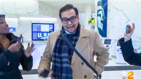 Watch: 'Con artist' George Santos heckled at NY airport over mother who ...