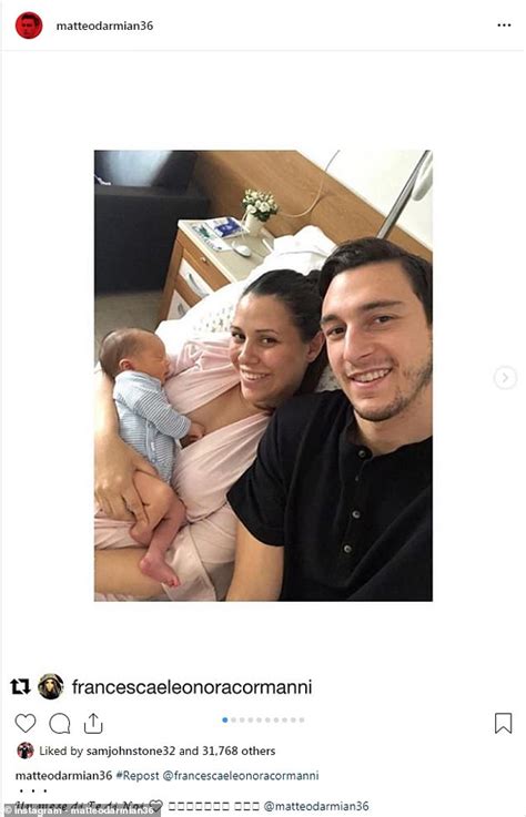 Matteo Darmian and wife Francesca Cormanni welcome new baby into the ...