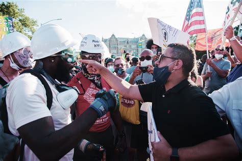 Black And Blue Lives Matter Protesters Clash In Bay Ridge - Bklyner