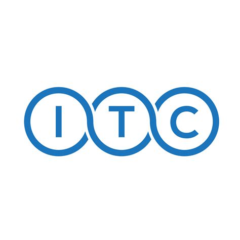 ITC letter logo design on white background. ITC creative initials letter logo concept. ITC ...