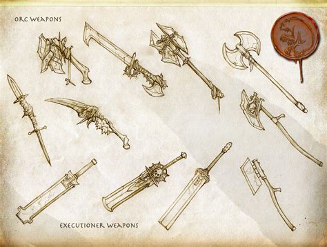 Orc and Executioner Weapons by Rodrigo-Vega on DeviantArt