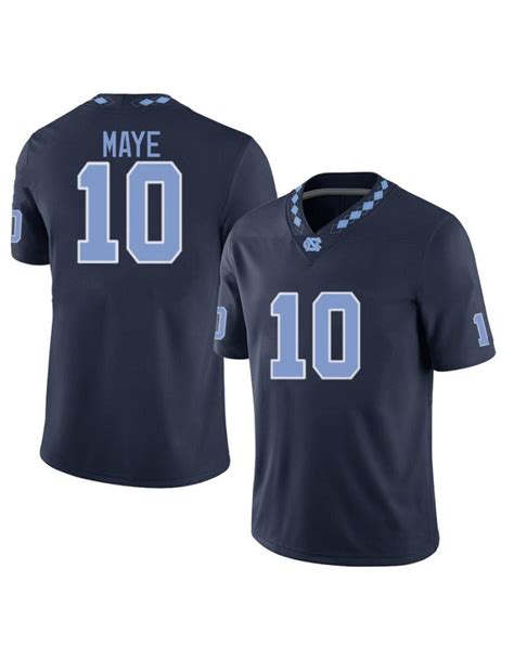 Drake Maye Men's North Carolina Tar Heels #10 Football Jersey - Navy