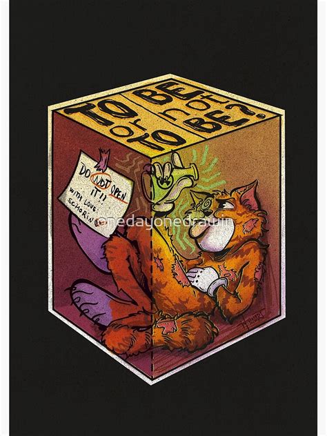 "Schrödinger's Cat" Poster by onedayonedrawin | Redbubble