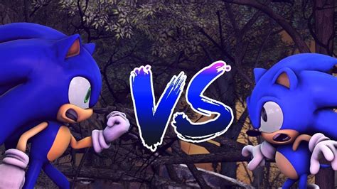 sonic vs classic sonic - YouTube