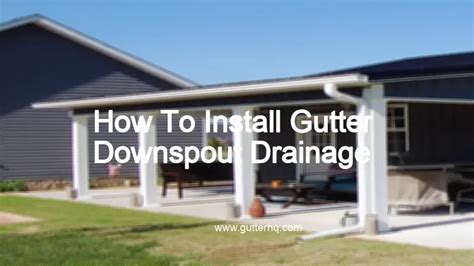 How To Install Gutter Downspout Drainage - Gutter HQ