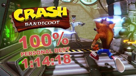 Crash Bandicoot 100% Speedrun (PS1) - 1:14:18 - YouTube