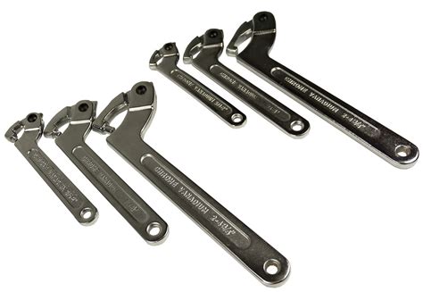 Motamec Adjustable Hook & Pin Wrench C Spanner Tool Set 6pc | eBay