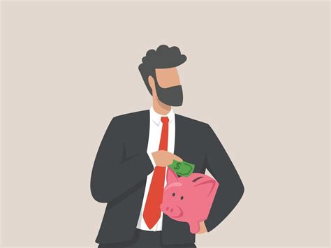 businessman saving money concept illustration 2041327 Vector Art at Vecteezy