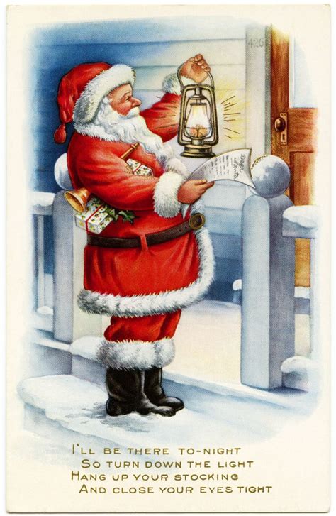 Vintage santas, Vintage christmas cards, Vintage santa claus