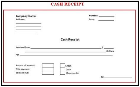 Receipt Template For Cash Payment – printable receipt template