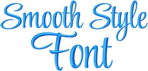 Smooth Style Font - Machine Embroidery Font - Comes in 2 inch size wit ...