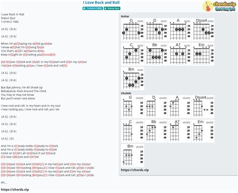 Chord: I Love Rock and Roll - tab, song lyric, sheet, guitar, ukulele ...