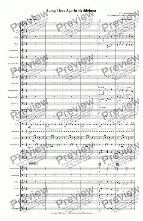 Long Time Ago In Bethlehem - Download Sheet Music PDF file