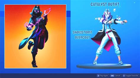 FORTNITE *CATALYST* (SNOWSTORM OVERCOAT) FEMALE DRIFT SKIN SHOWCASE (BACKBLINGS AND EMOTES ...