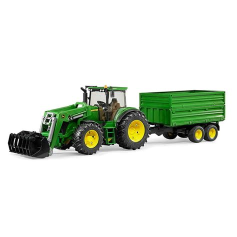 Bruder Toys John Deere 7930 With Frontloader And Trailer Toy Tractor ...