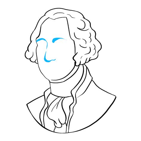 How to Draw George Washington - Really Easy Drawing Tutorial