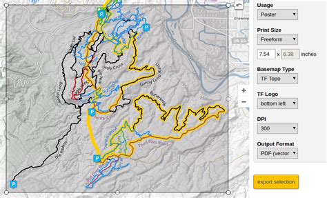 Trailforks Printable Maps - Pinkbike