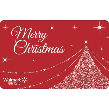 Red Merry Christmas Walmart Gift Card - Walmart.com