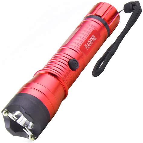 Monster Flashfire Stun Gun Flashlight Red 16M - The Home Security ...