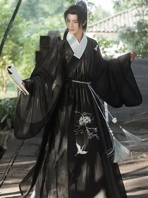 Traditional Chinese Clothing Male Cosplay Black Hanfu Dress - Fashion Hanfu