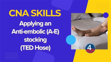 CNA Skills: Applying Ted Hose with testing checkpoints! - YouTube