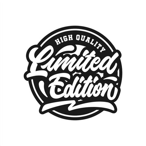 Limited edition lettering stamp premium logo 5417626 Vector Art at Vecteezy