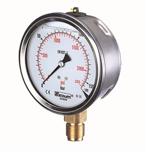 SPG 100-00016-1-S-B08 - 0 - 16 BAR(230 PSI) PRESSURE GAUGE