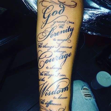 55 Inspiring Serenity Prayer Tattoo Designs-Serenity, Courage & Wisdom