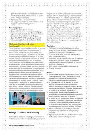 Visie En Strategische Agenda Creatieve Industrie | PDF