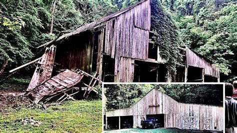 Saving an old barn! Barn restoration! - YouTube