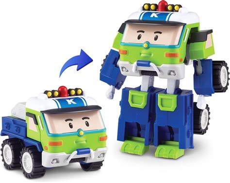 Robocar POLI Toys, KEATON Transforming Robot Toys, 4" Action Figure ...