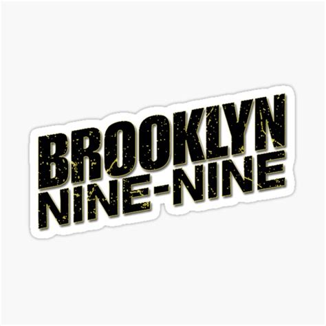 "Brooklyn 99 Black Logo" Sticker for Sale by Elliepearson | Redbubble