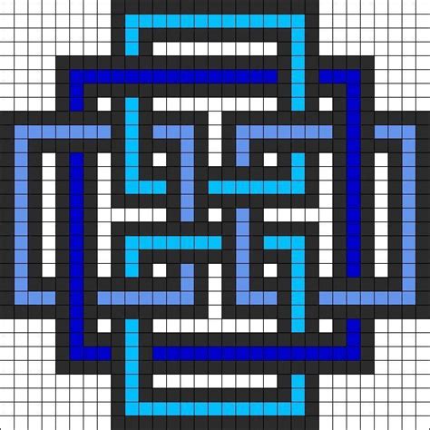 Square Pattern Perler Bead Pattern Bead Sprite Kandipatterns.com ...