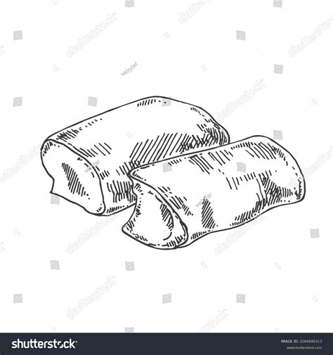 Hand drawn vector Tavuk Gogsu dessert line - Royalty Free Stock Vector 2264690313 - Avopix.com