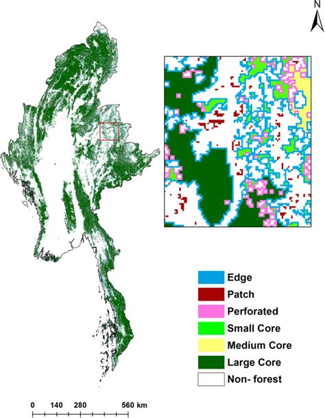 Predicted forest fragmentation map 2027 | Download Scientific Diagram