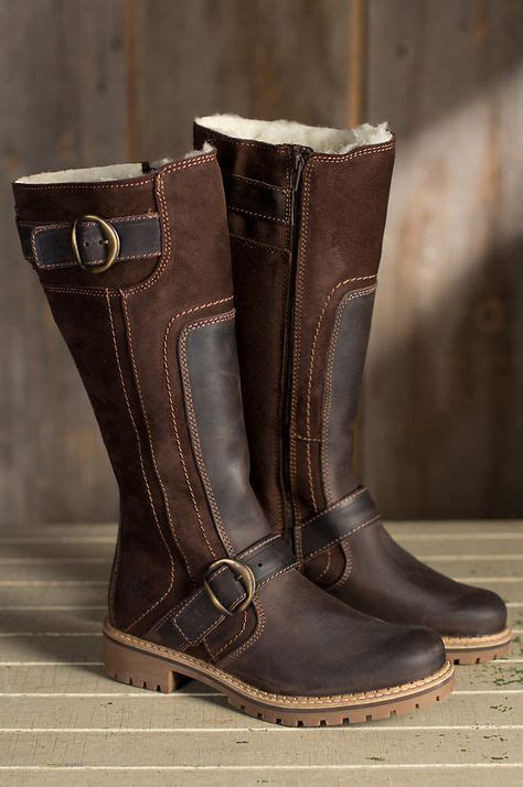 Women's Bos & Co Hopper Outercity Tall Wool-Lined Waterproof Leather Boots | Waterproof leather ...