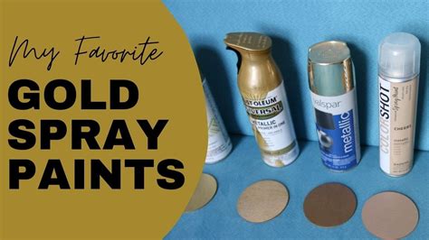 The best gold spray paints: my 4 go to's in action - YouTube