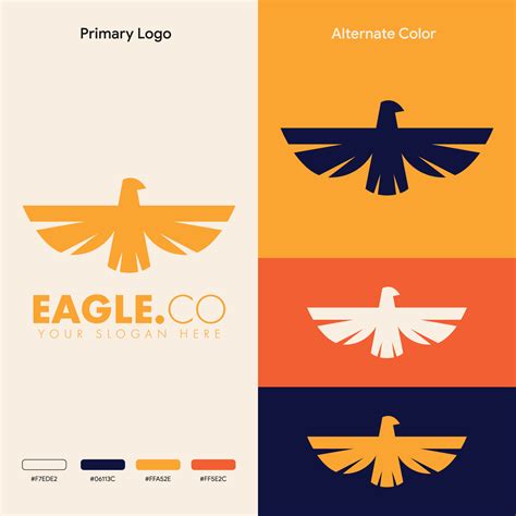 elegant minimalist eagle logo concept 8146971 Vector Art at Vecteezy