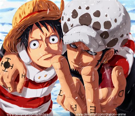 Download Trafalgar Law Monkey D. Luffy Anime One Piece 4k Ultra HD Wallpaper by Dragon--anime