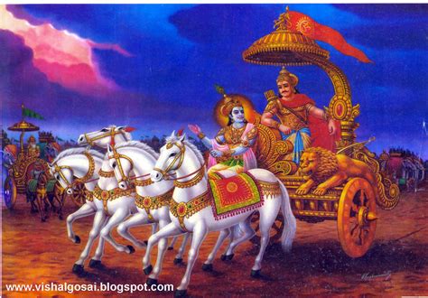 VISHAL GOSAI: Lord Shri Krishna & Arjun - War of Mahabharat Kurushetra